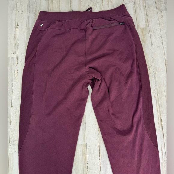 Right Of Way Jogger Pants Mens XL Burgundy Drawstring Casual Stretch - Picture 10 of 11